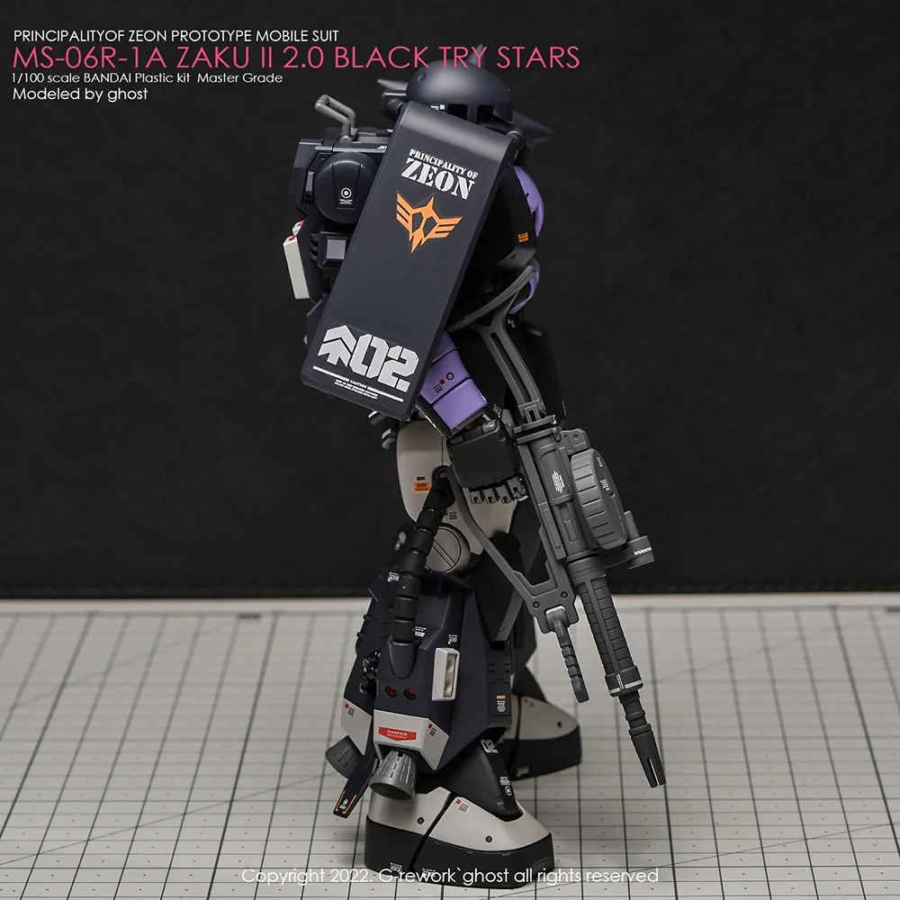 G-rework Decal MG #103 Black Tri-Stars Zaku Ver.2.0