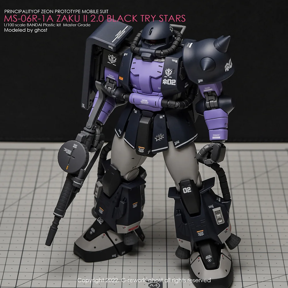 G-rework Decal MG #103 Black Tri-Stars Zaku Ver.2.0