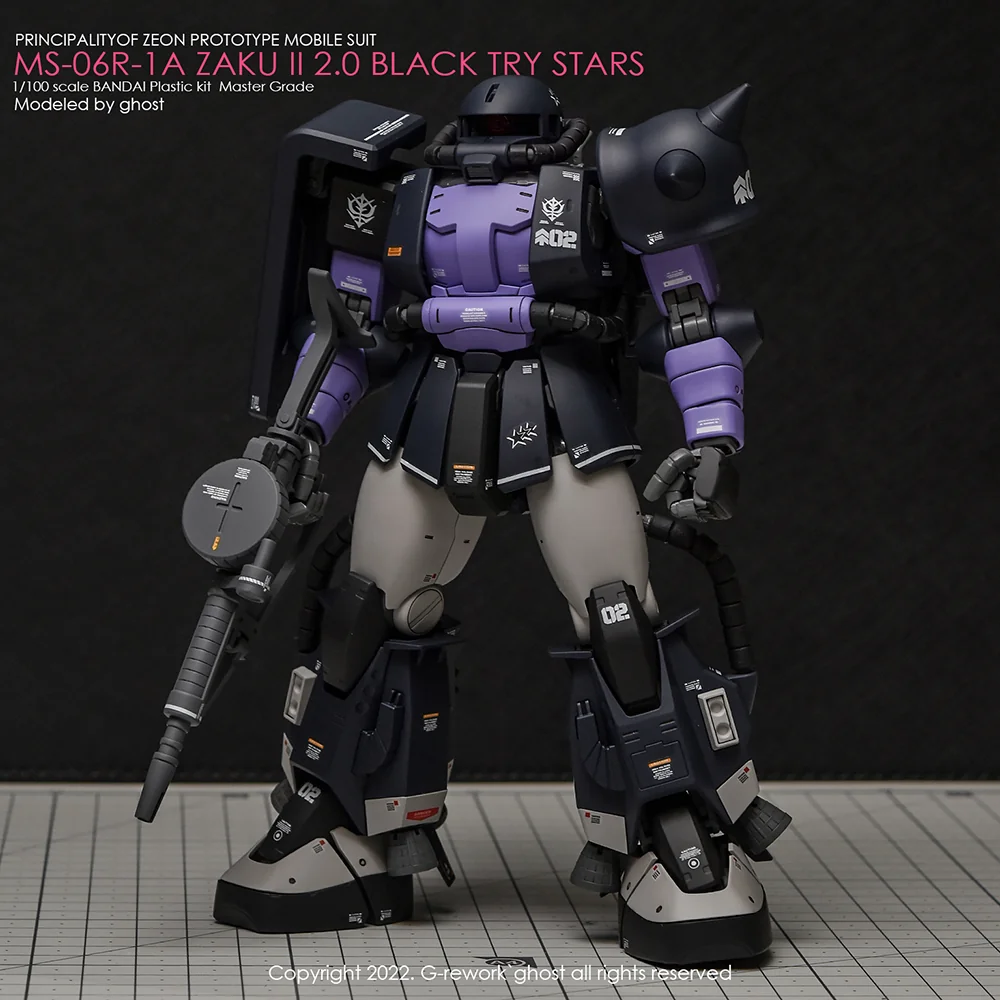 G-rework Decal MG #103 Black Tri-Stars Zaku Ver.2.0