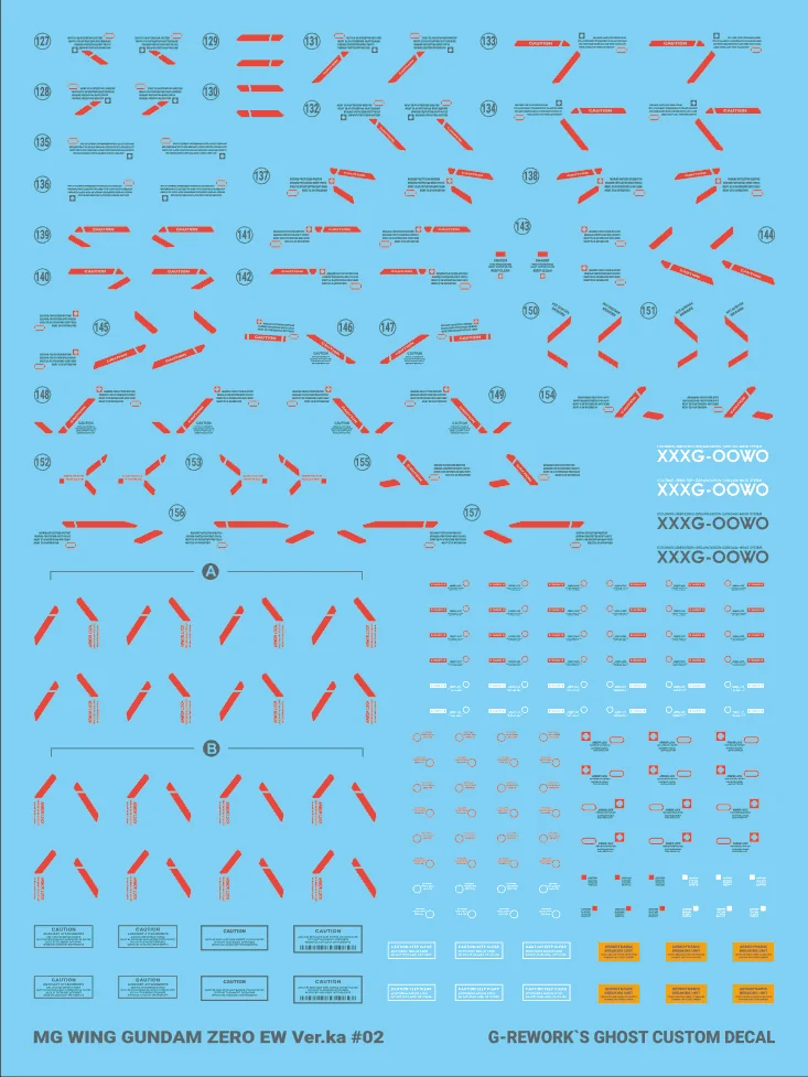 G-rework Decal MG #215 Wing Gundam Zero EW Ver.Ka