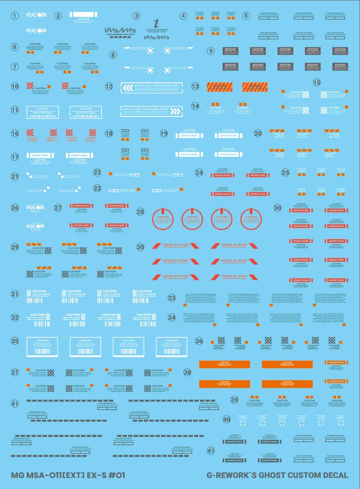G-rework Decal MG #209 Ex-S Gundam/S Gundam