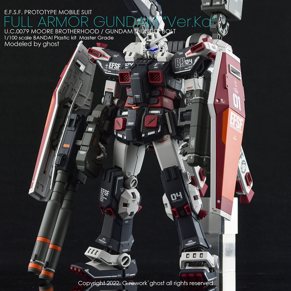 G-rework Decal MG #193 Full Armor Gundam Ver.Ka (Gundam Thunderbolt Ver.)