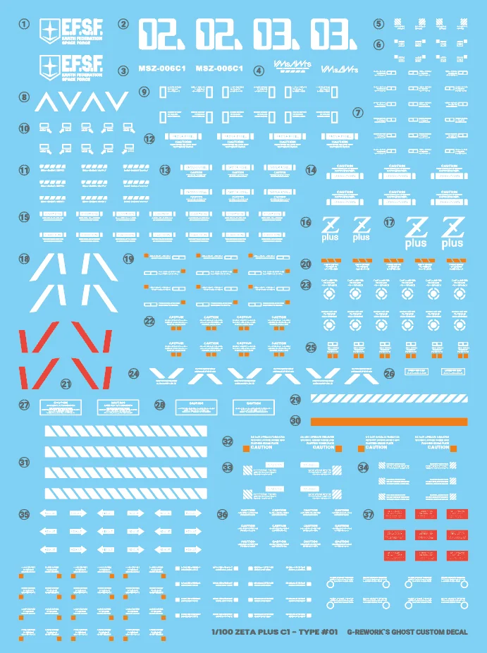 G-rework Decal MG #046 Zeta Plus C1