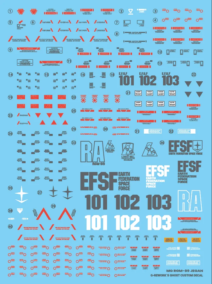 G-rework Decal MG #204 Jegan