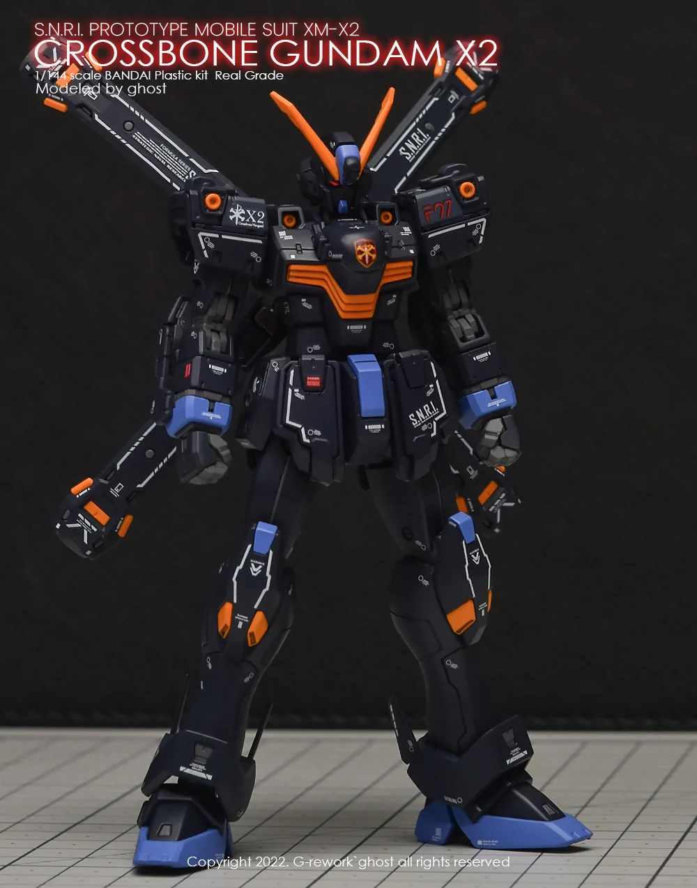 G-rework Decal RG PB Crossbone Gundam X2