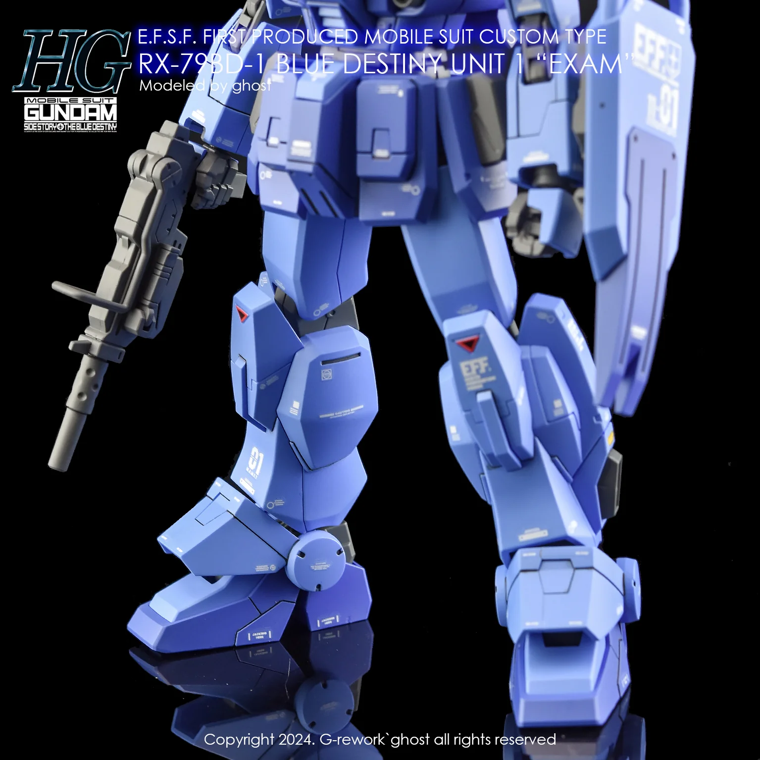 G-rework Decal HGUC #207 Blue Destiny Unit 1 "EXAM" - Image 8