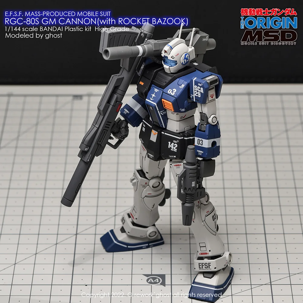 G-rework Decal HGGTO PB GM Cannon (with rocket bazooka)