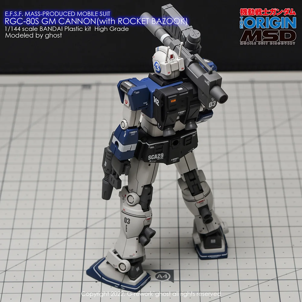 G-rework Decal HGGTO PB GM Cannon (with rocket bazooka)