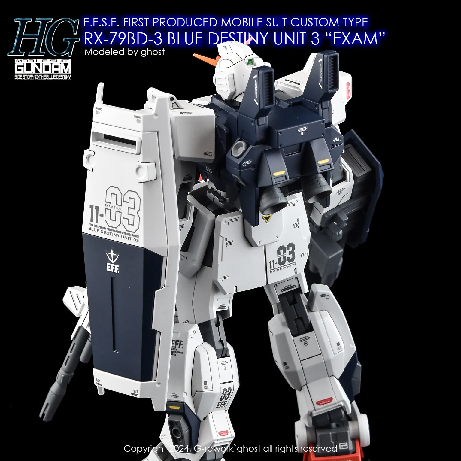 G-rework Decal HGUC #209 Blue Destiny Unit 3 "EXAM" - Image 4