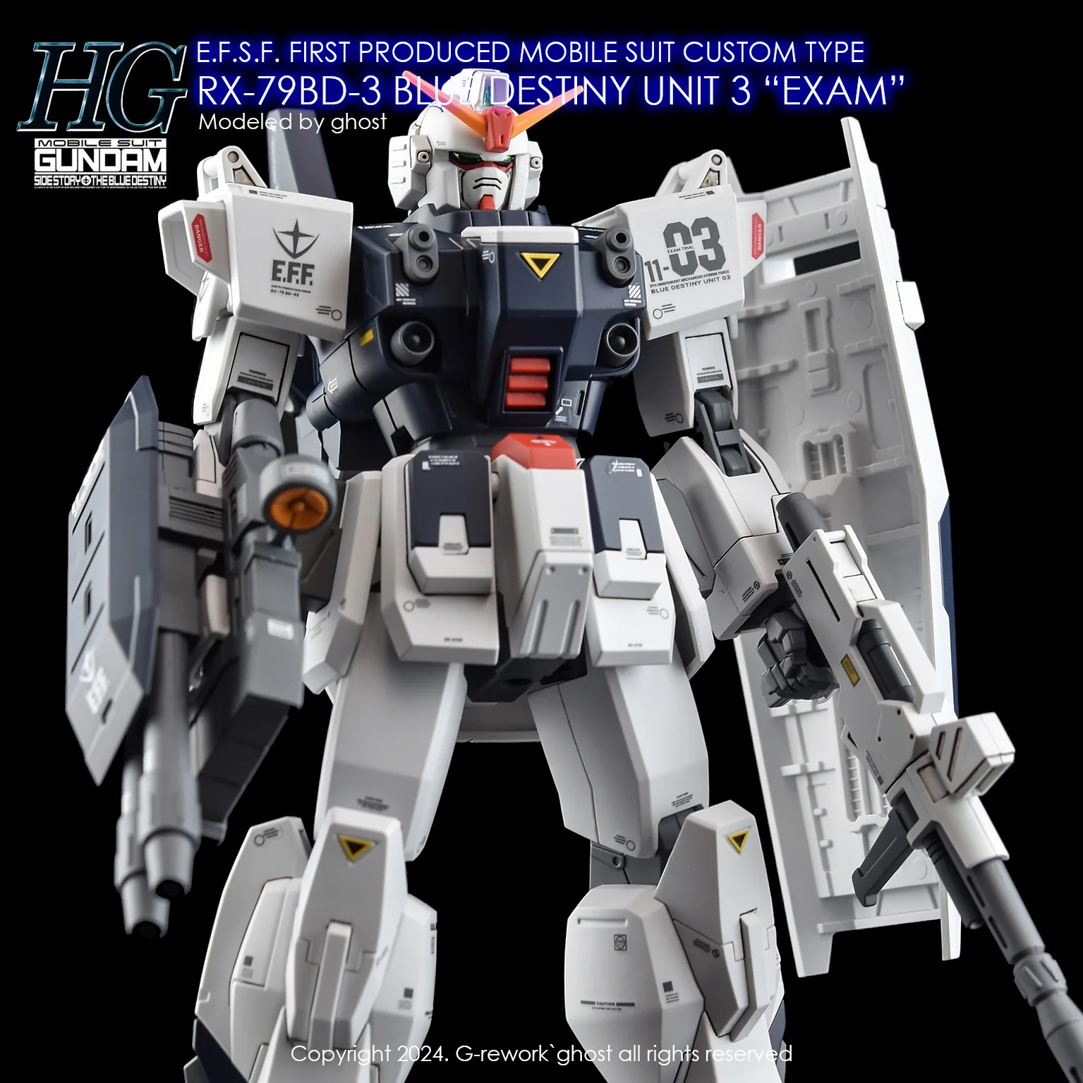 G-rework Decal HGUC #209 Blue Destiny Unit 3 "EXAM" - Image 7