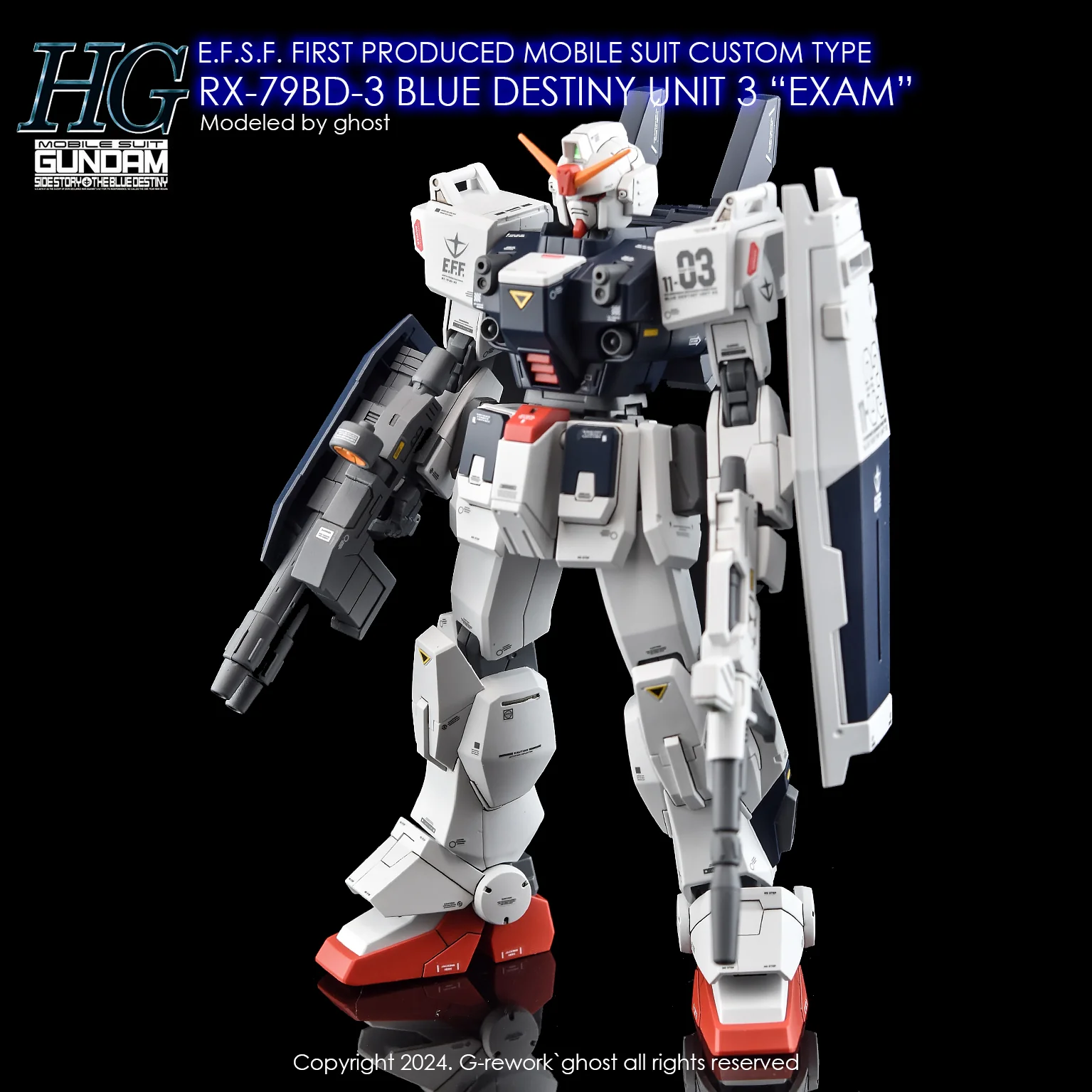 G-rework Decal HGUC #209 Blue Destiny Unit 3 "EXAM" - Image 8