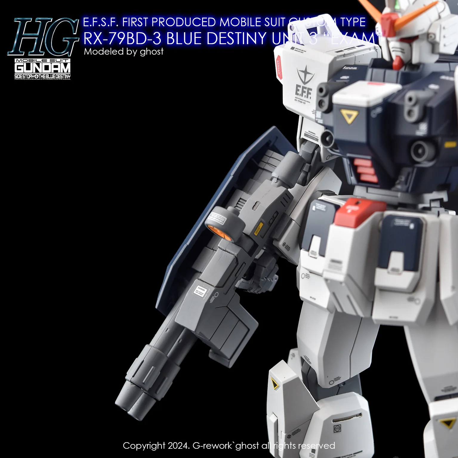 G-rework Decal HGUC #209 Blue Destiny Unit 3 "EXAM" - Image 9
