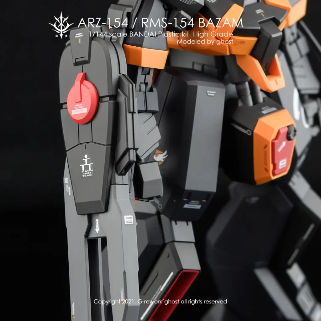 G-rework Decal HGUC PB Barzam Re-Zeon Captured (A.O.Z. RE-BOOT ver.)