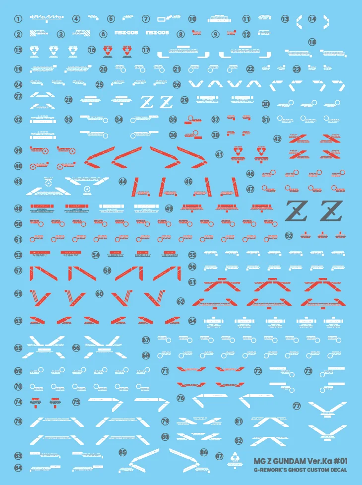 G-rework Decal MG #221 Zeta Gundam Ver.Ka