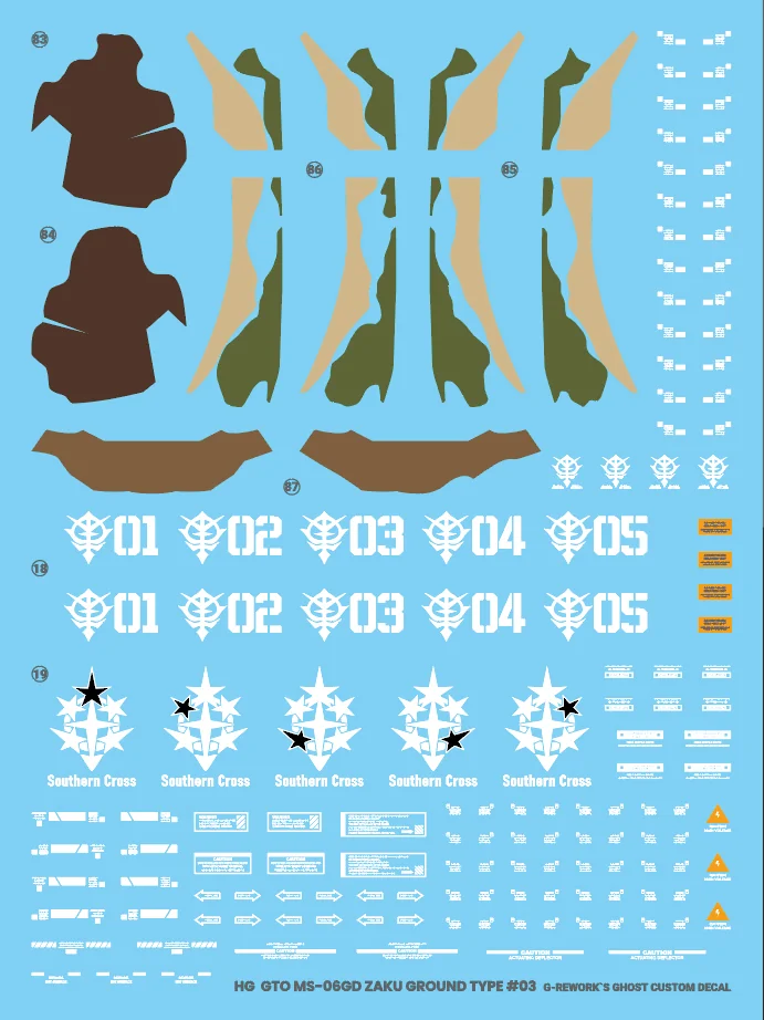G-rework Decal HGCDI PB High Mobility Zaku Ground Type