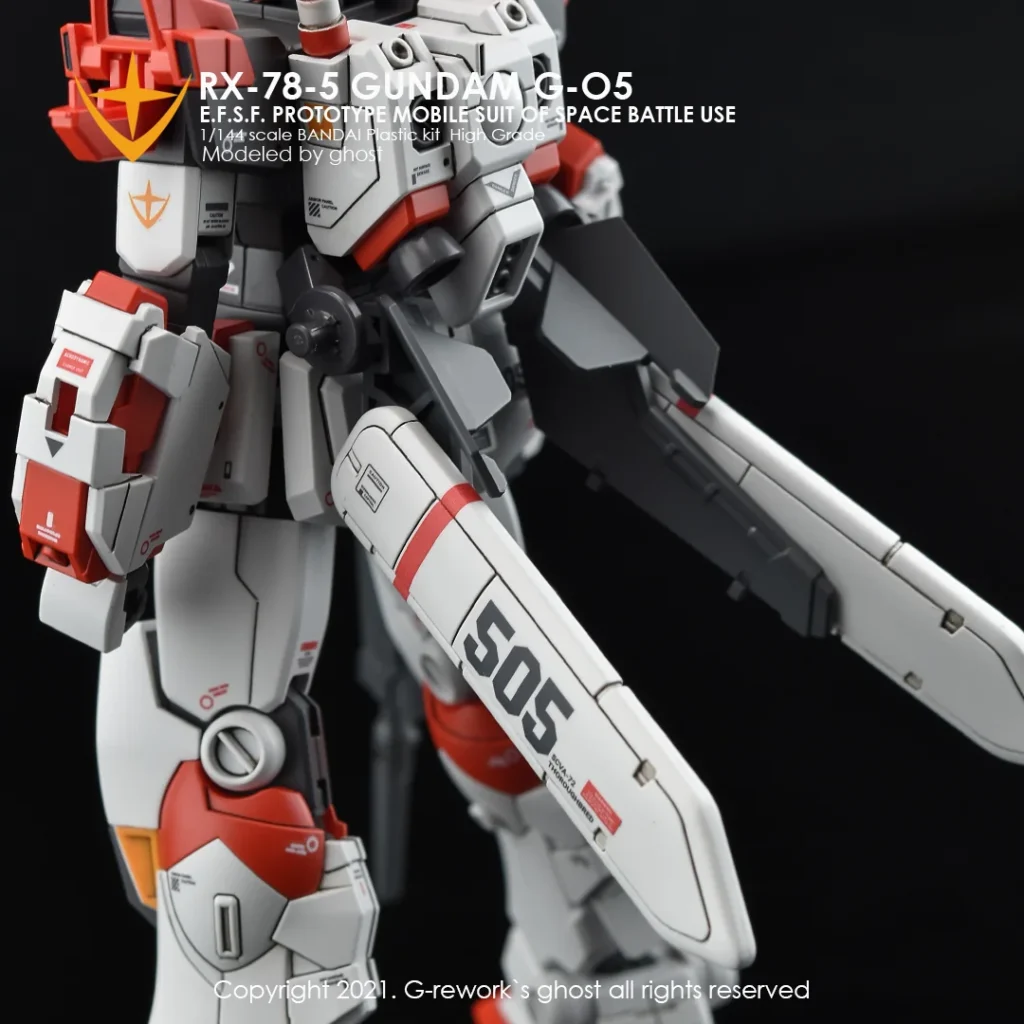 G-rework Decal HGUC PB Gundam Unit 5