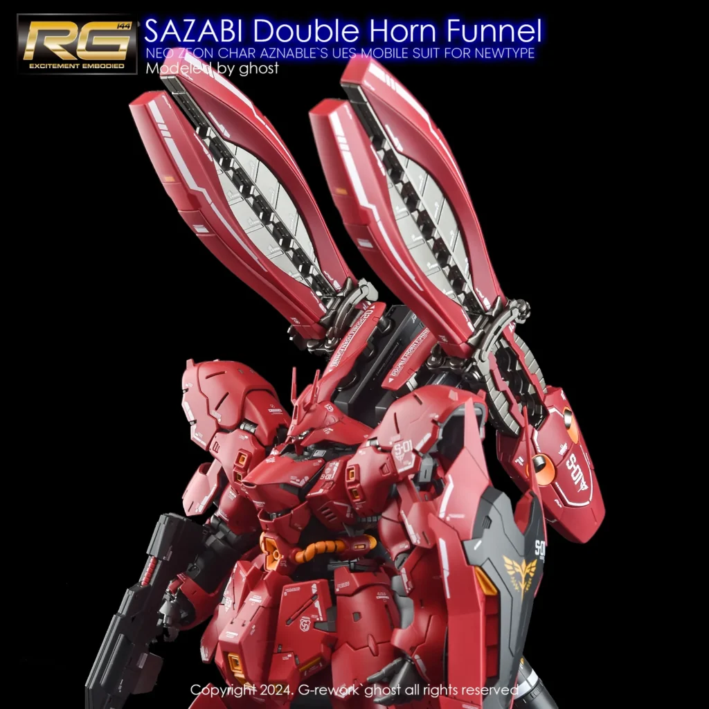 G-rework Decal RG GSFL MSN-04FF Sazabi (Sazabi decals not included)