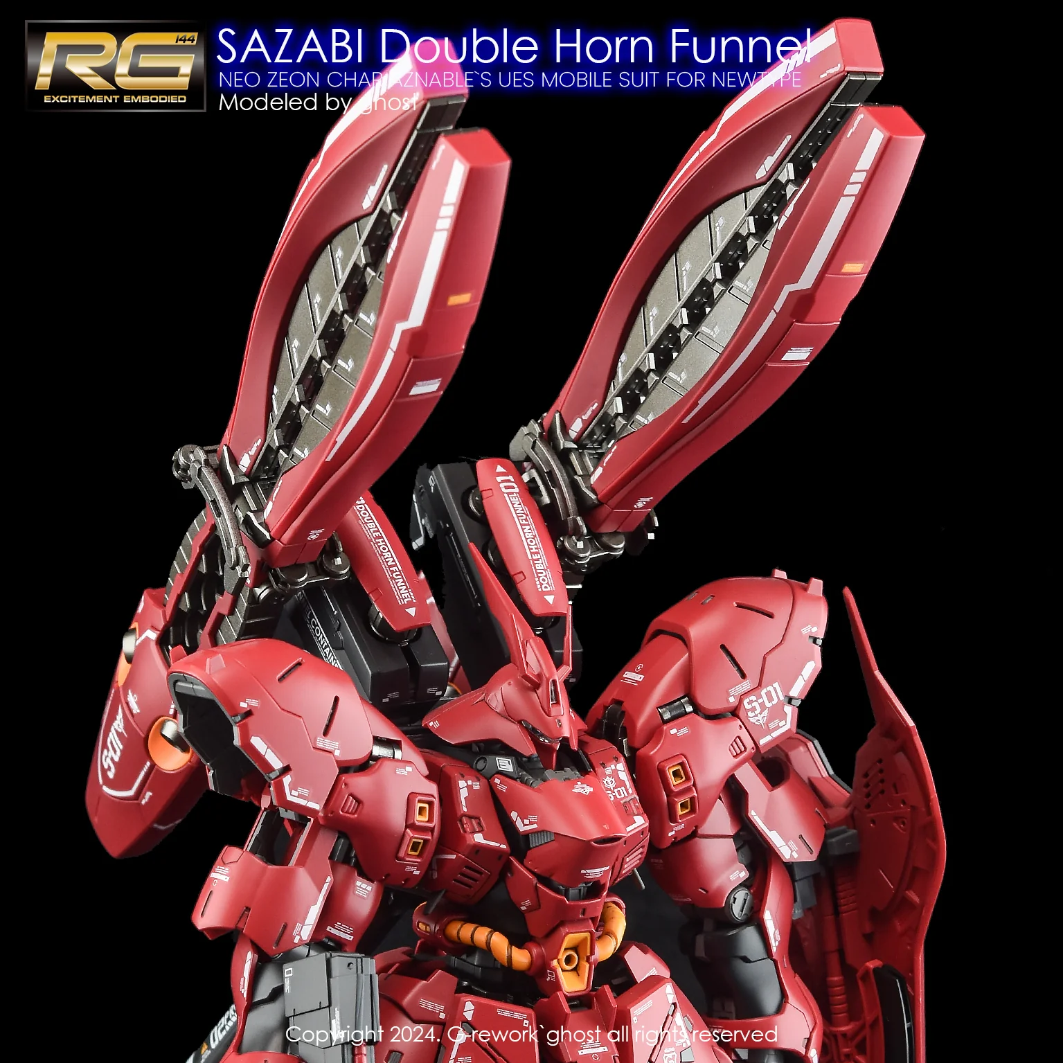 G-rework Decal RG GSFL MSN-04FF Sazabi (Sazabi decals not included) - Image 7
