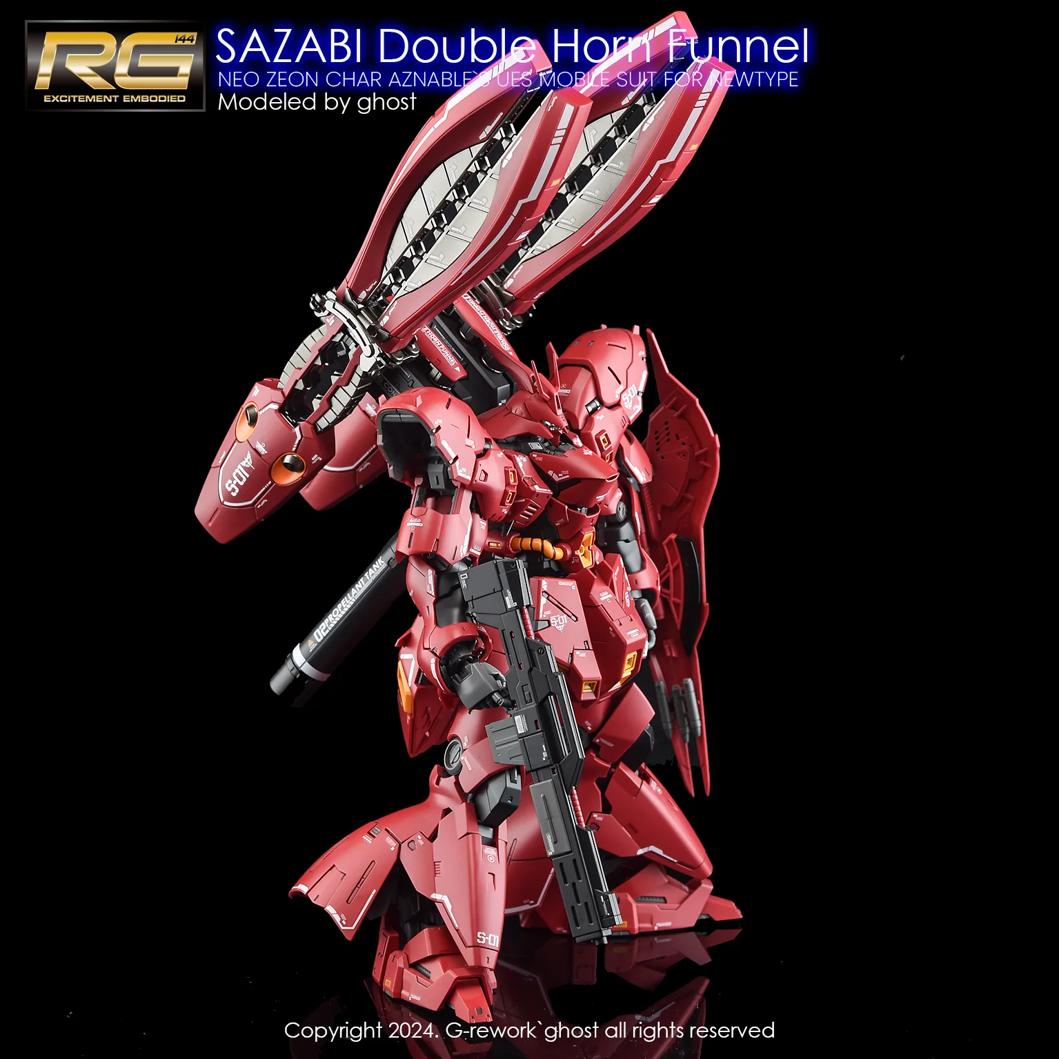 G-rework Decal RG GSFL MSN-04FF Sazabi (Sazabi decals not included) - Image 8