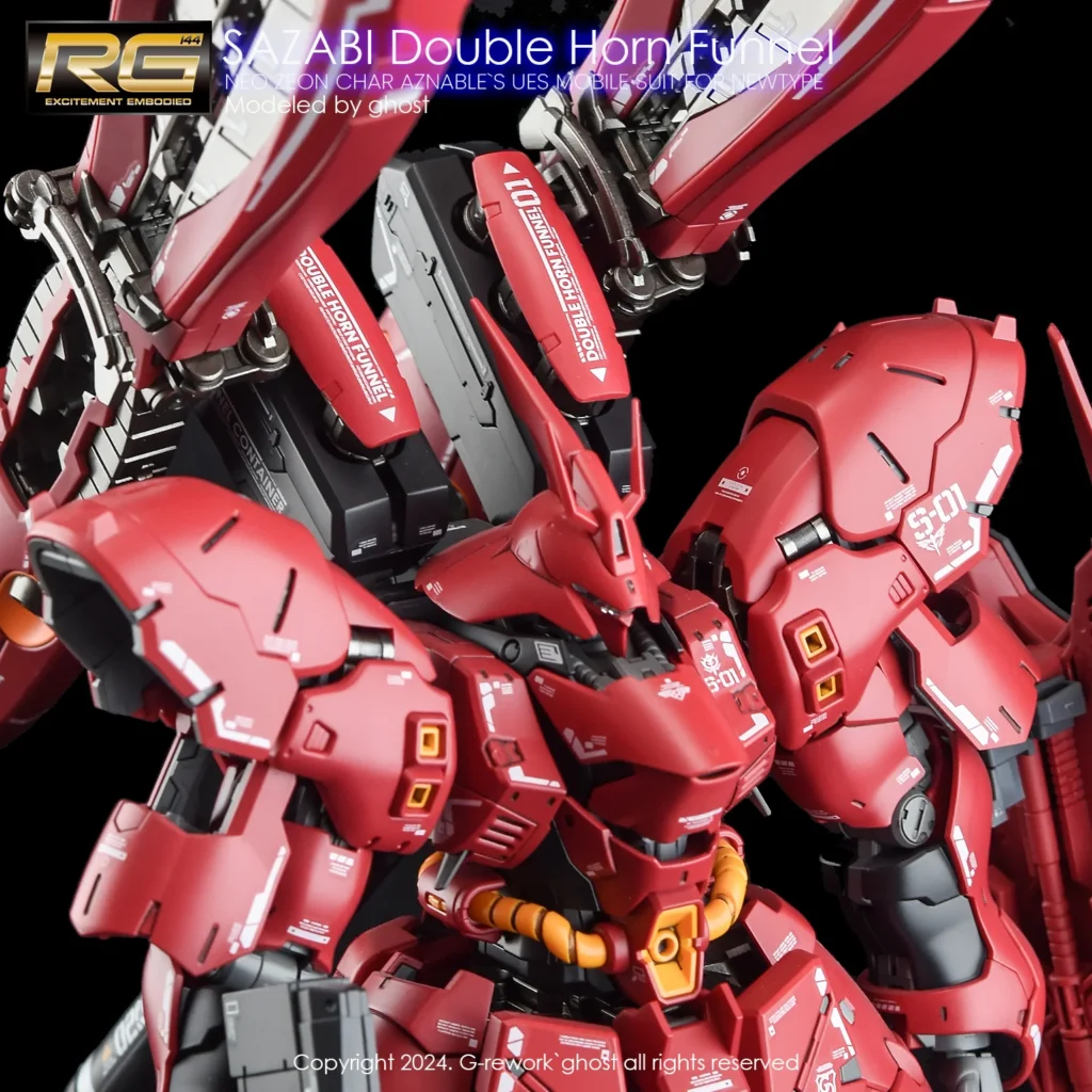 G-rework Decal RG GSFL MSN-04FF Sazabi (Sazabi decals not included)