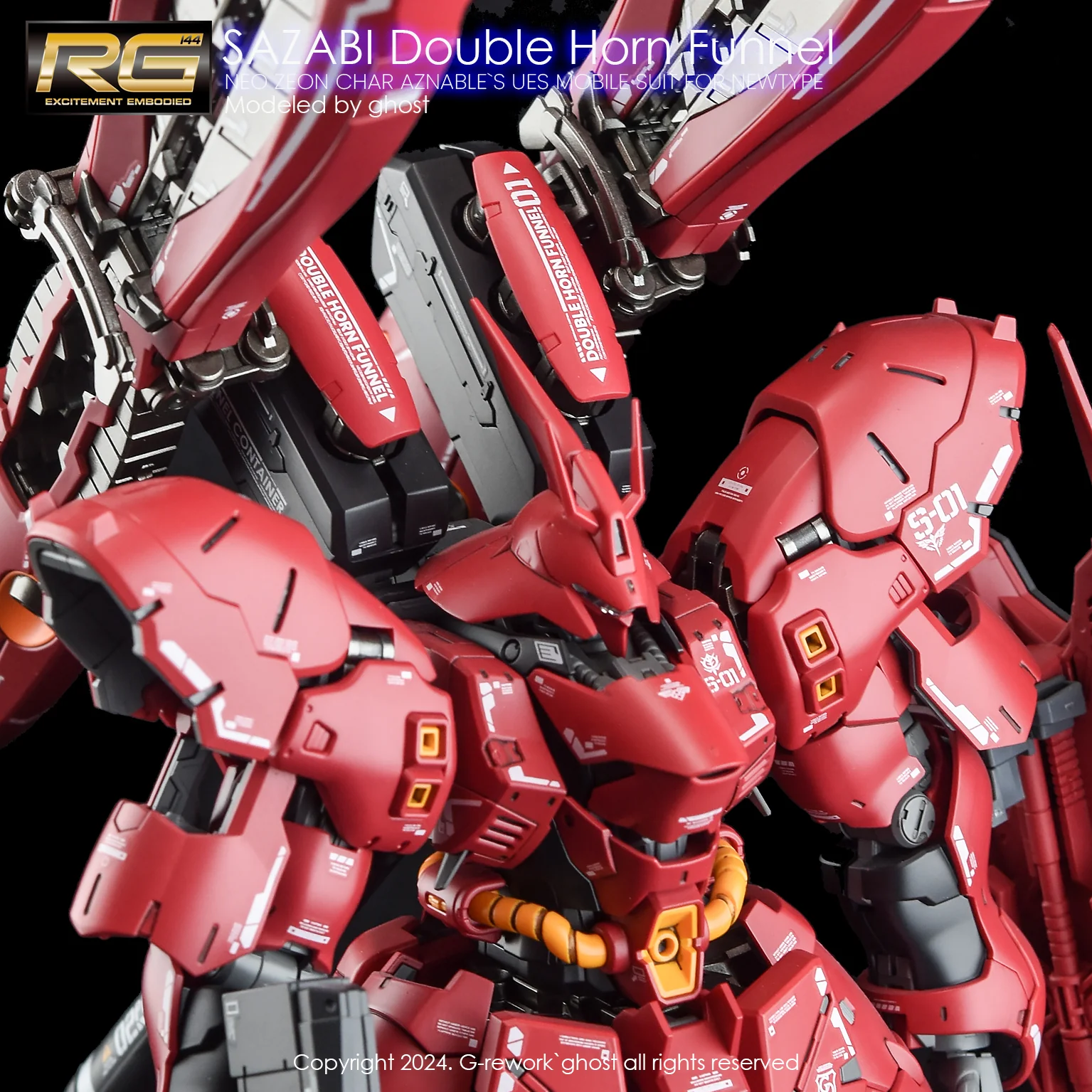 G-rework Decal RG GSFL MSN-04FF Sazabi (Sazabi decals not included) - Image 9