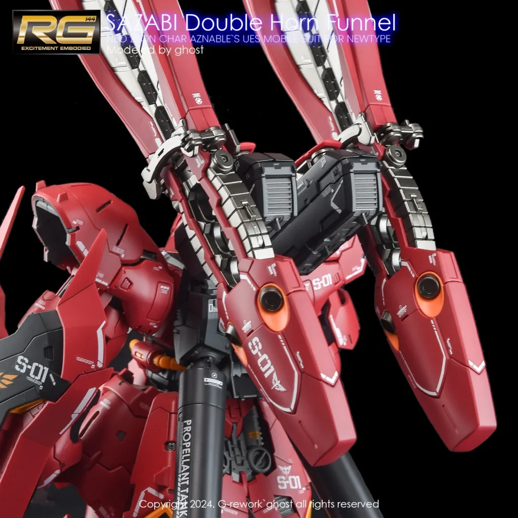 G-rework Decal RG GSFL MSN-04FF Sazabi (Sazabi decals not included)