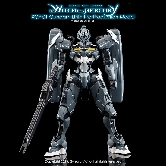 G-rework Decal HGTWFM PB Gundam Lfrith Pre-Production Model