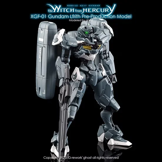 G-rework Decal HGTWFM PB Gundam Lfrith Pre-Production Model