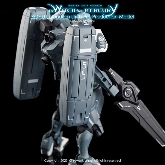 G-rework Decal HGTWFM PB Gundam Lfrith Pre-Production Model