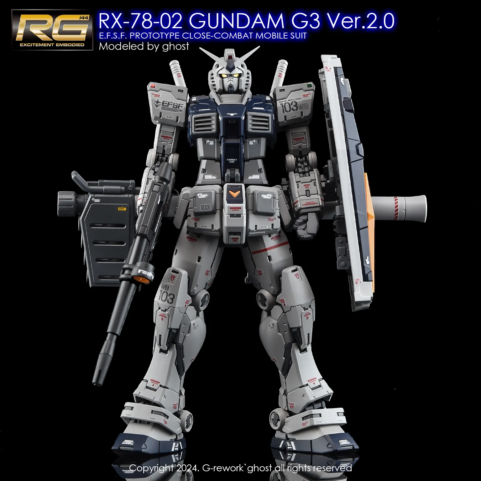 G-rework Decal RG PB G-3 Gundam Ver.2.0 - Image 2