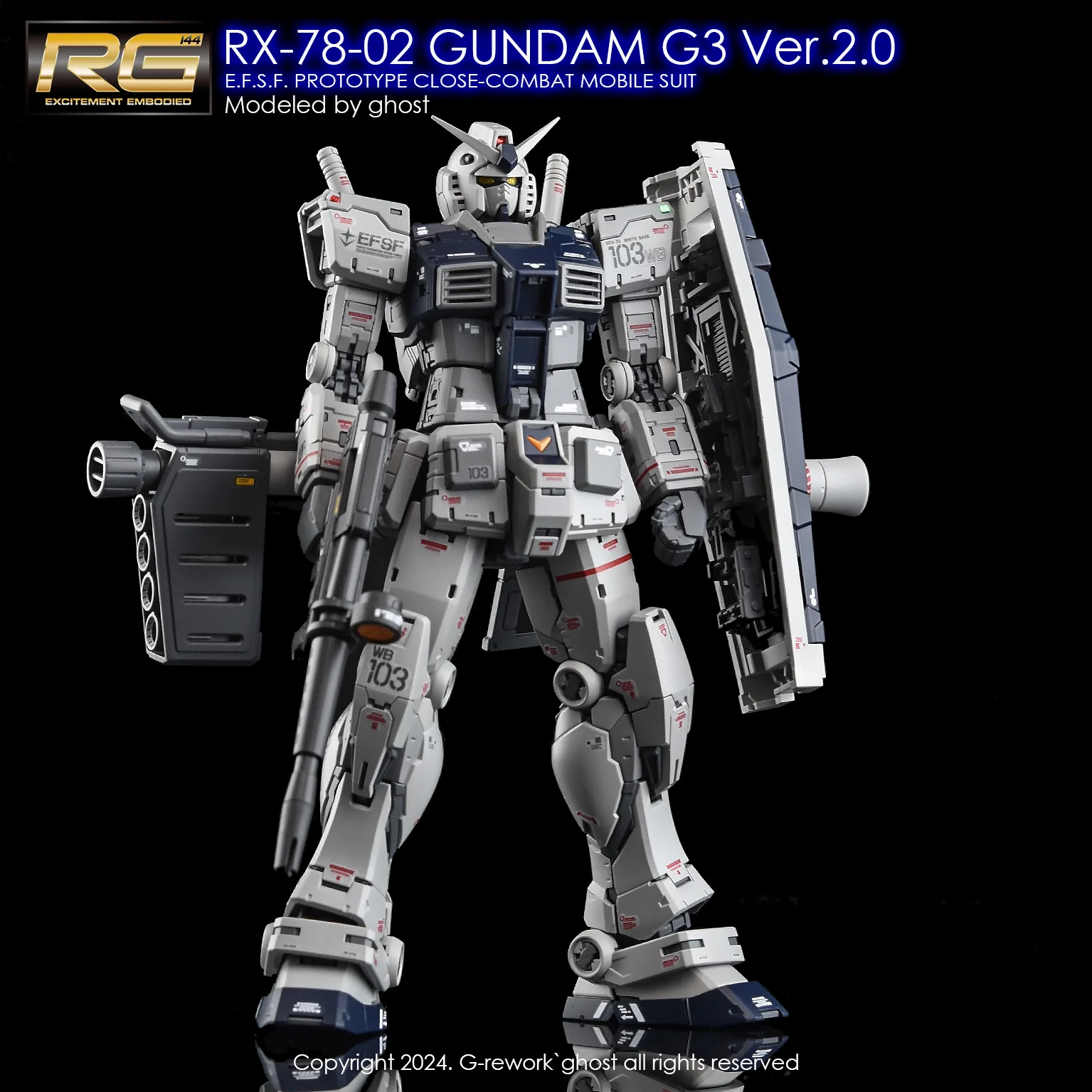 G-rework Decal RG PB G-3 Gundam Ver.2.0 - Image 4