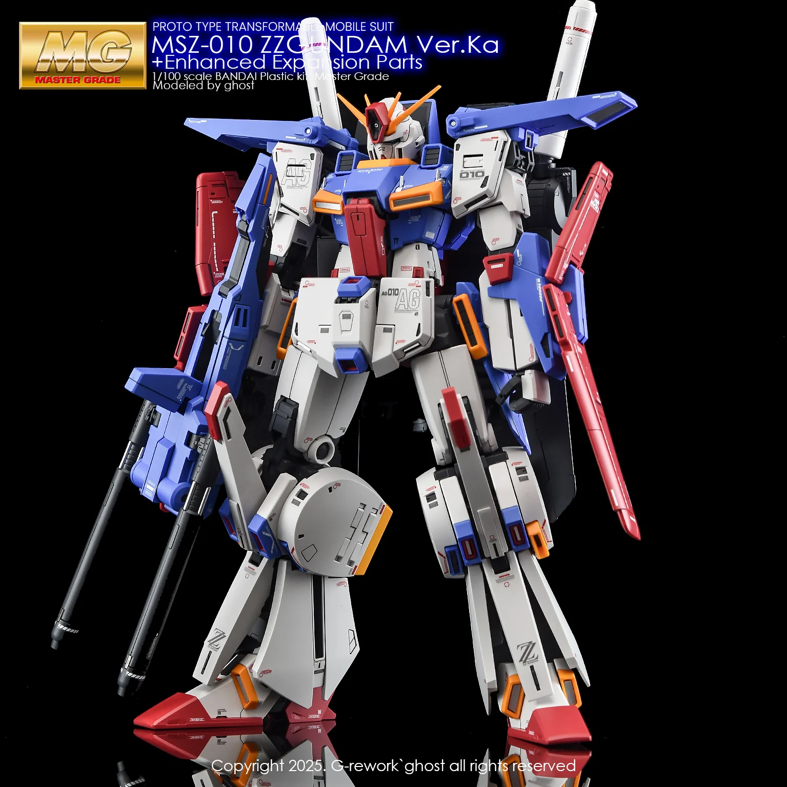 G-rework Decal MG #198 ZZ Gundam Ver.Ka + PB Enhanced Expansion Parts - Image 2