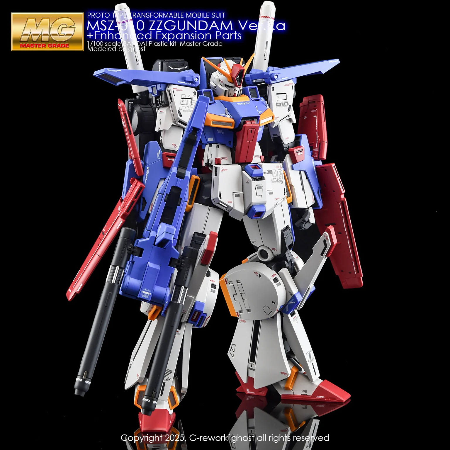 G-rework Decal MG #198 ZZ Gundam Ver.Ka + PB Enhanced Expansion Parts - Image 3