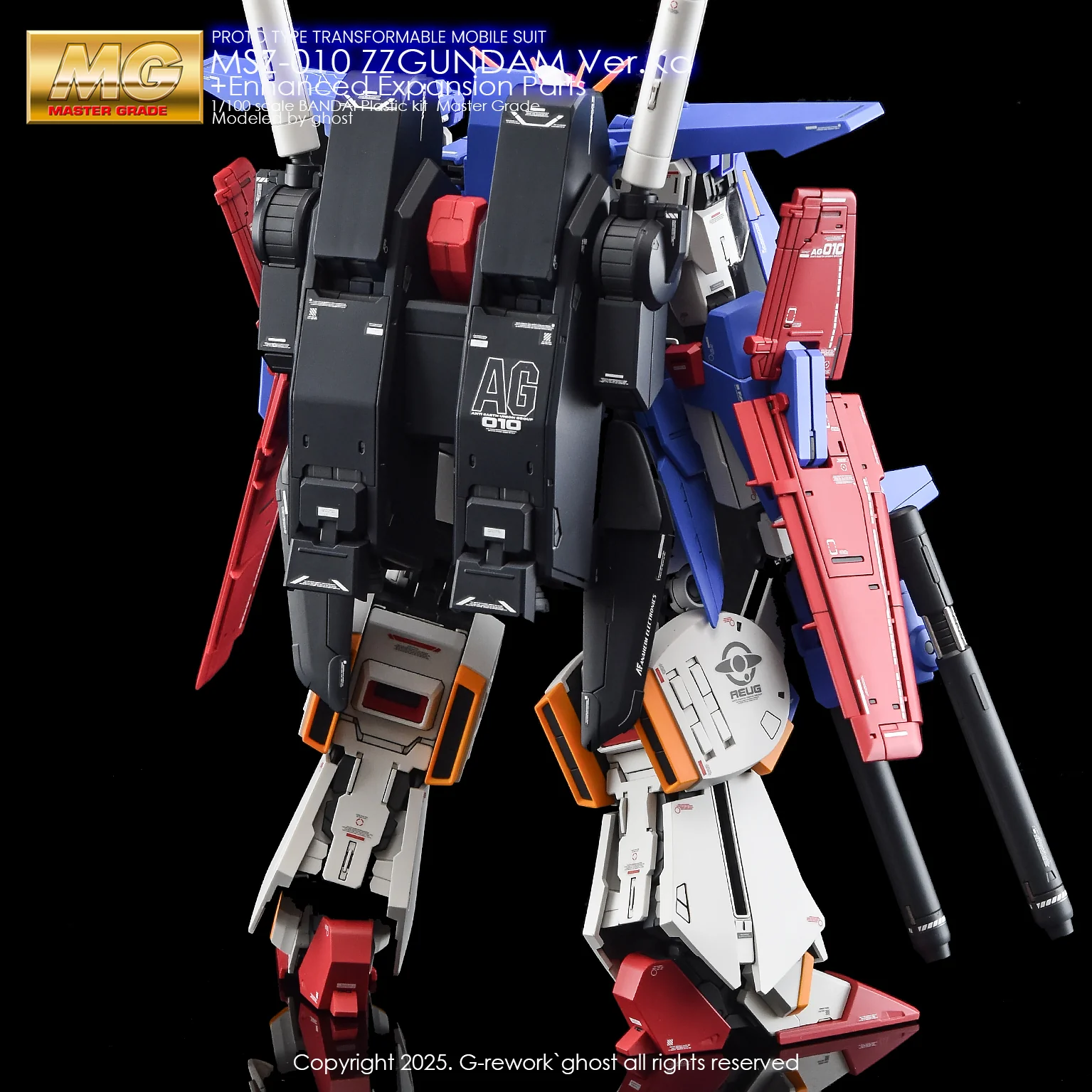 G-rework Decal MG #198 ZZ Gundam Ver.Ka + PB Enhanced Expansion Parts - Image 8
