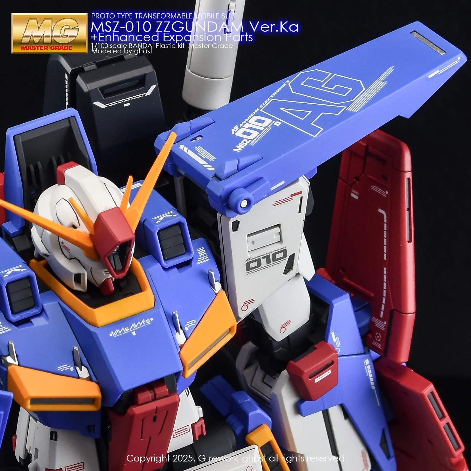 G-rework Decal MG #198 ZZ Gundam Ver.Ka + PB Enhanced Expansion Parts - Image 9