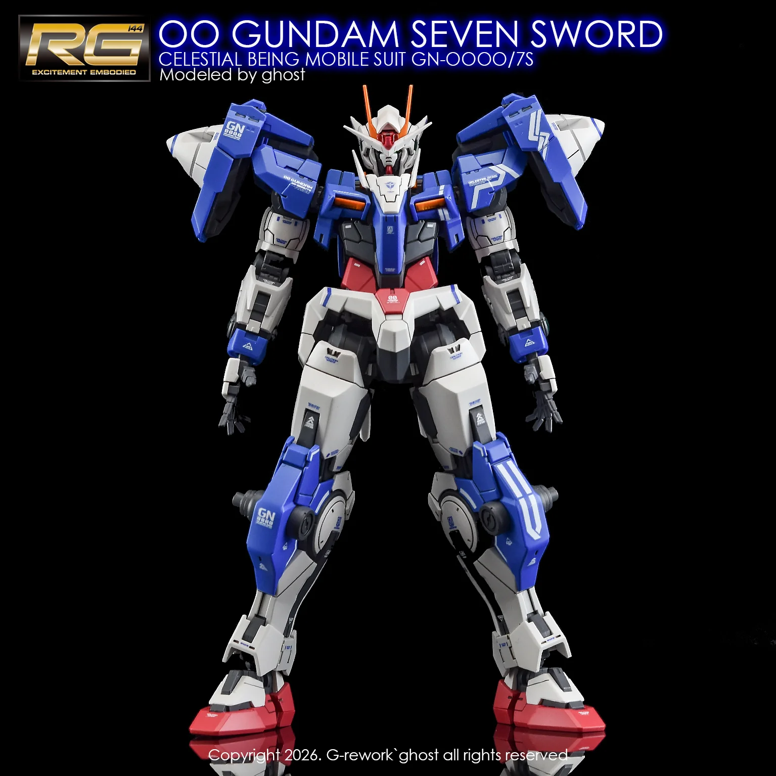 G-rework Decal RG PB 00 Gundam Seven Sword - Image 1