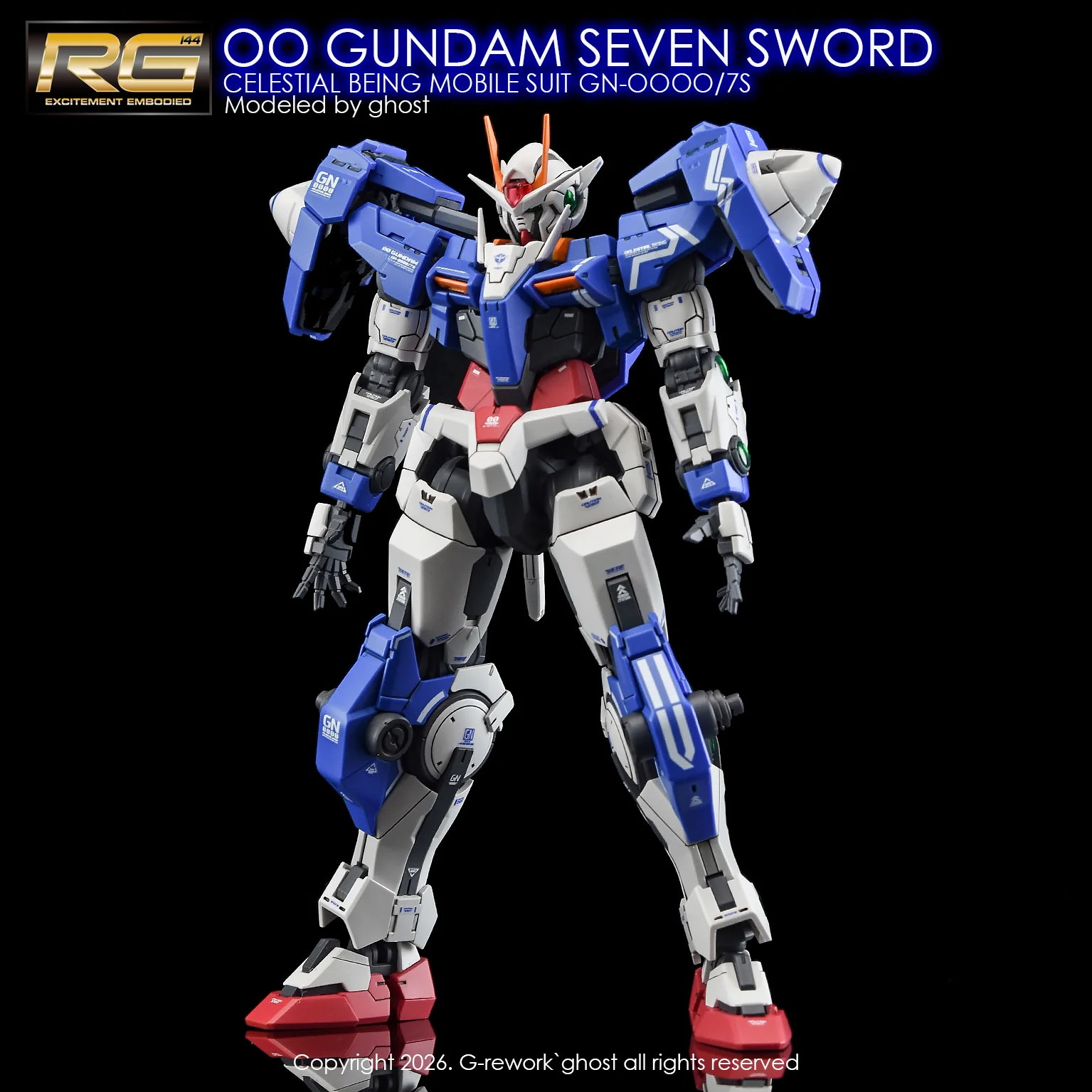 G-rework Decal RG PB 00 Gundam Seven Sword - Image 2
