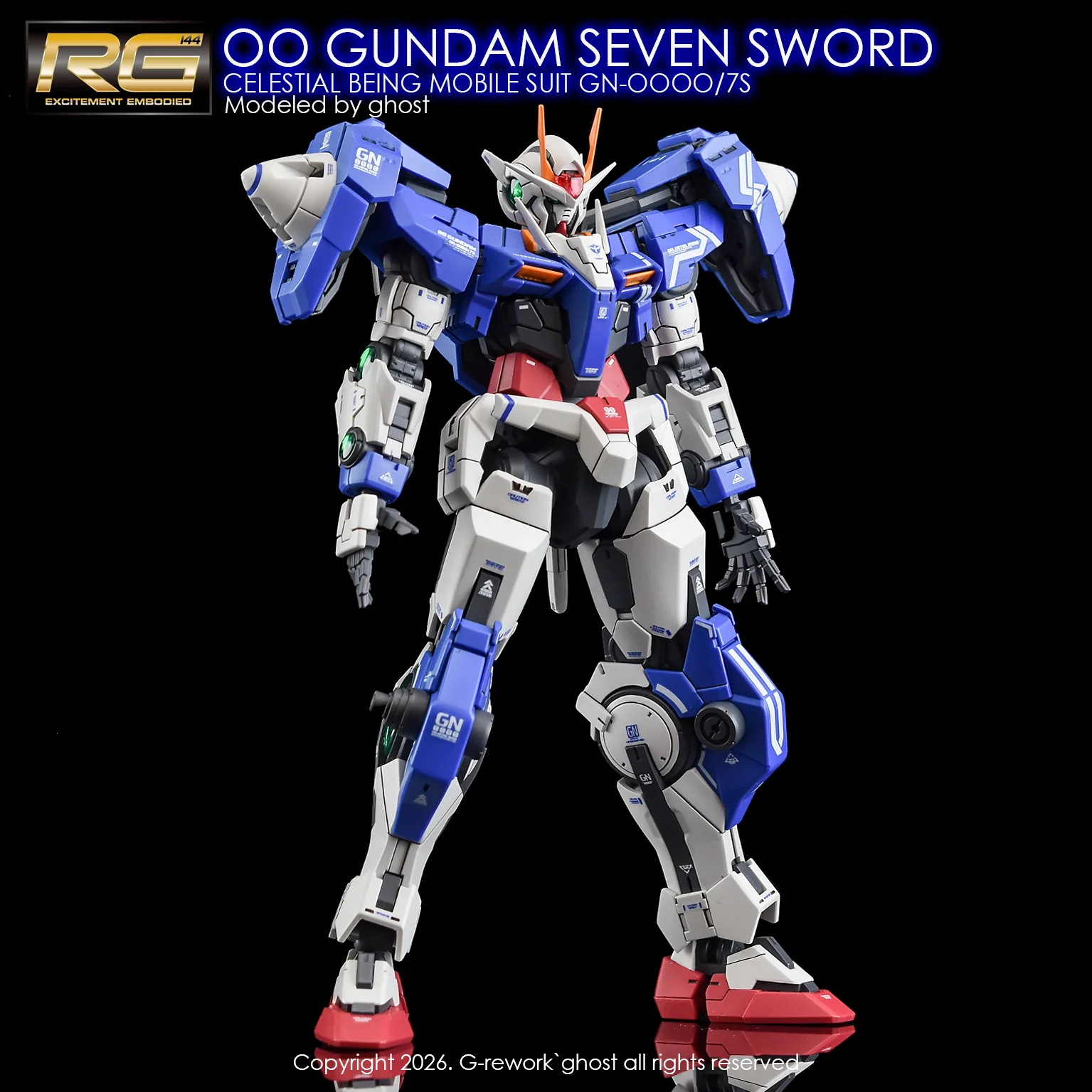 G-rework Decal RG PB 00 Gundam Seven Sword - Image 3