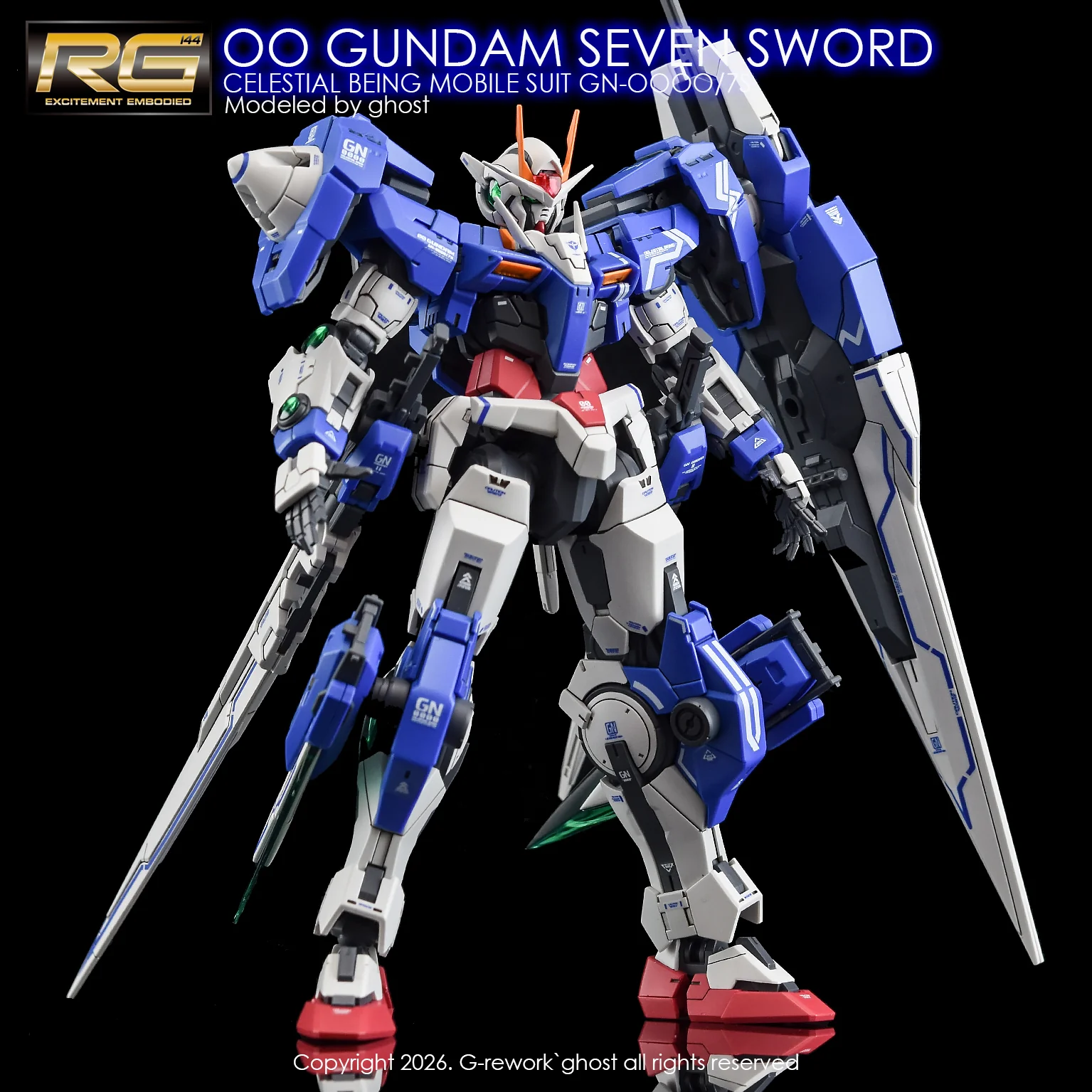 G-rework Decal RG PB 00 Gundam Seven Sword - Image 7