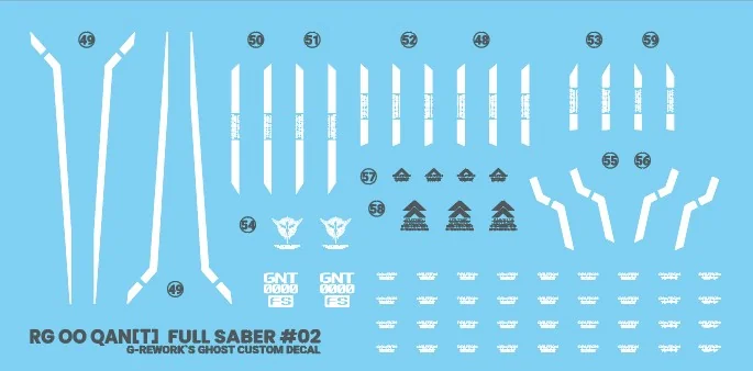 G-rework Decal RG PB OO Qan[T] Full Saber