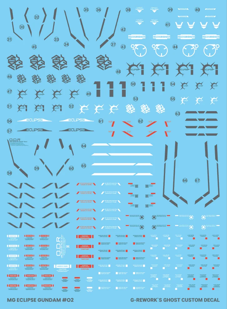 G-rework Decal MG #217 Eclipse Gundam