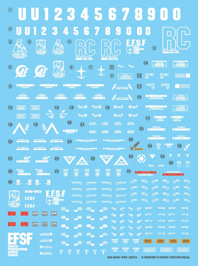 G-rework Decal MG #168 Jesta