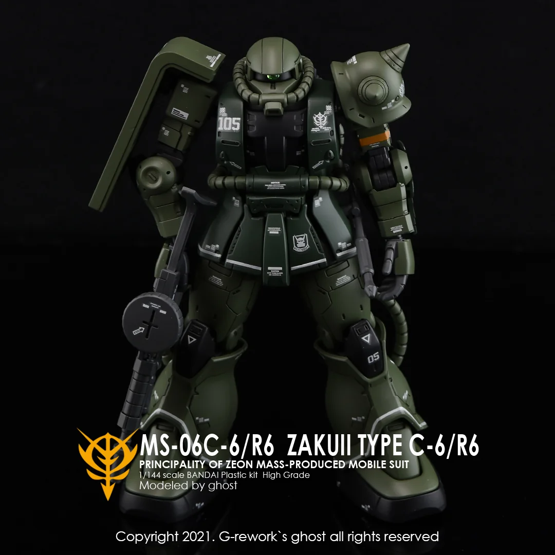 G-rework Decal HGGTO #16 Zaku II - Image 1