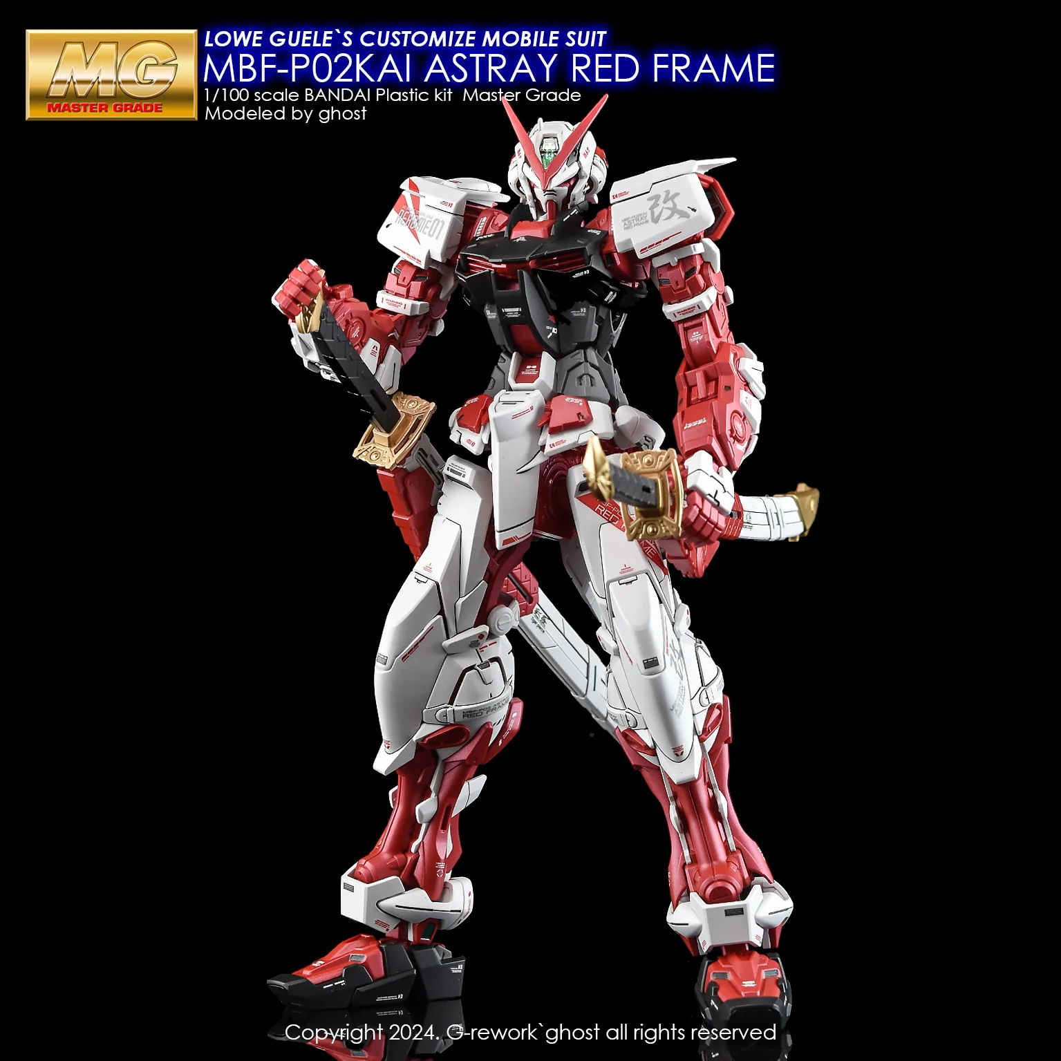 G-rework Decal MG #130 Astray Red Frame Kai - Image 7