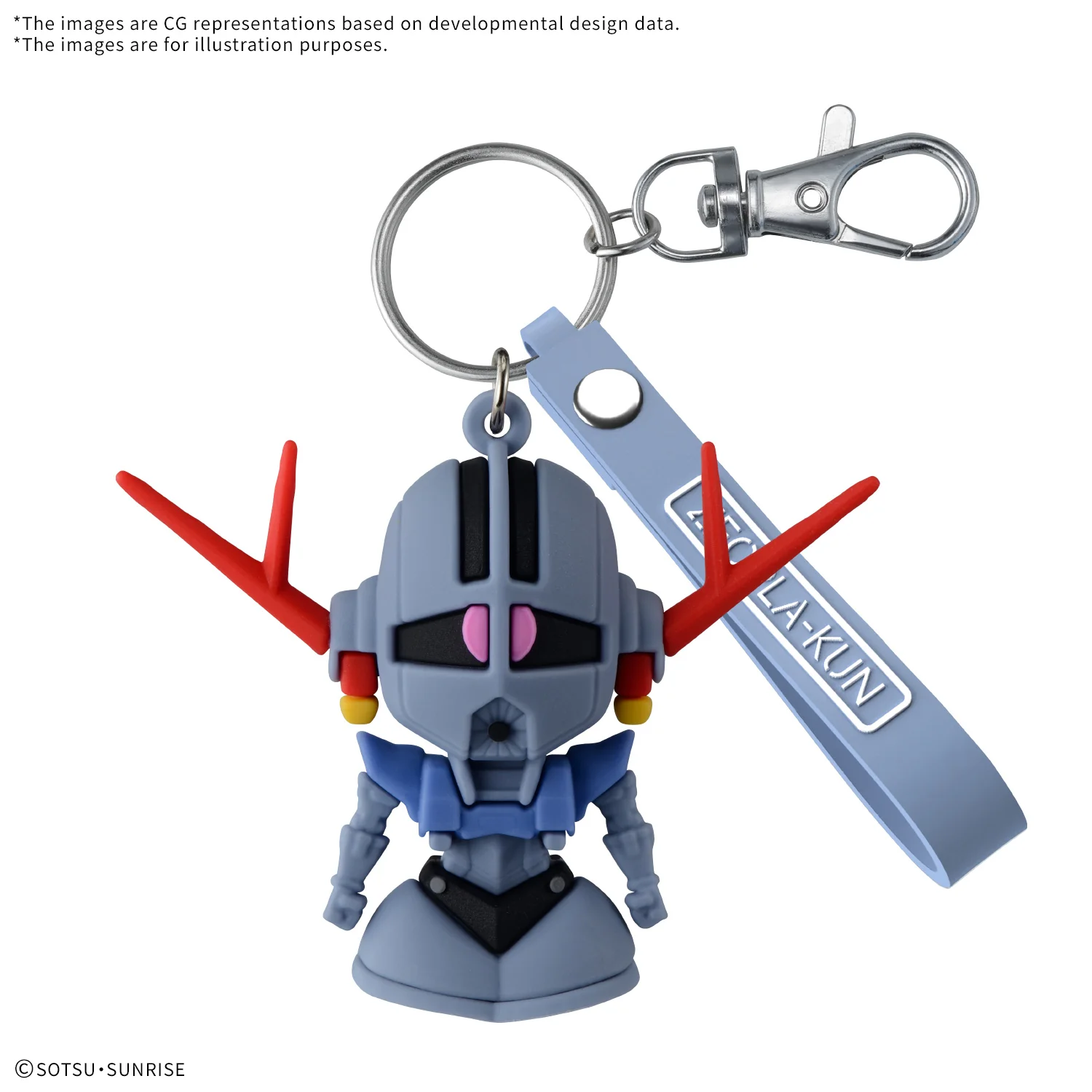 Zeopla-Kun 3D Rubber Mascot Keychain - Image 1