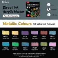 Direct Ink Soft Tip Metallic Marker Set - Image 4