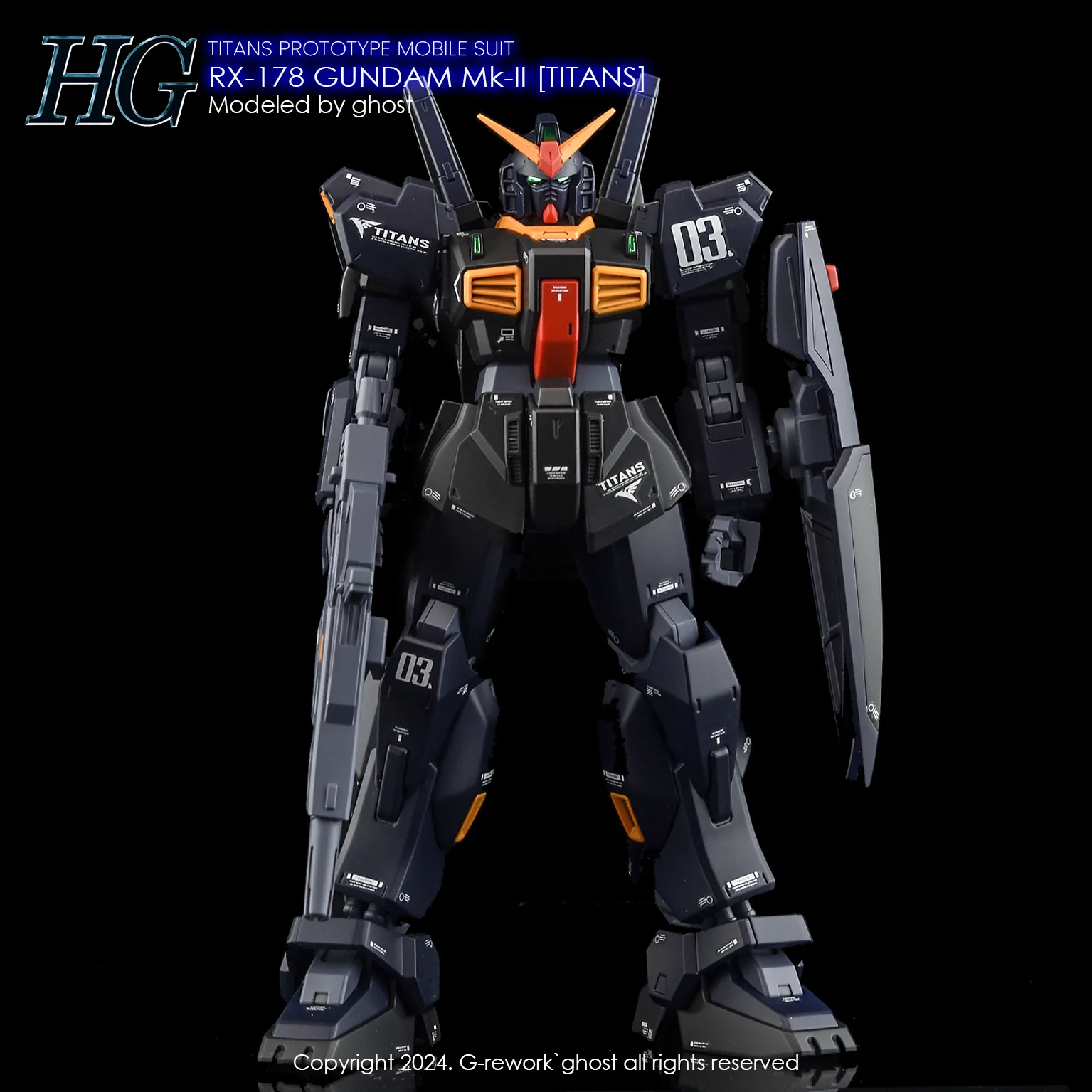 G-rework Decal HGUC #194 Gundam Mk-II (Titans) - Image 1