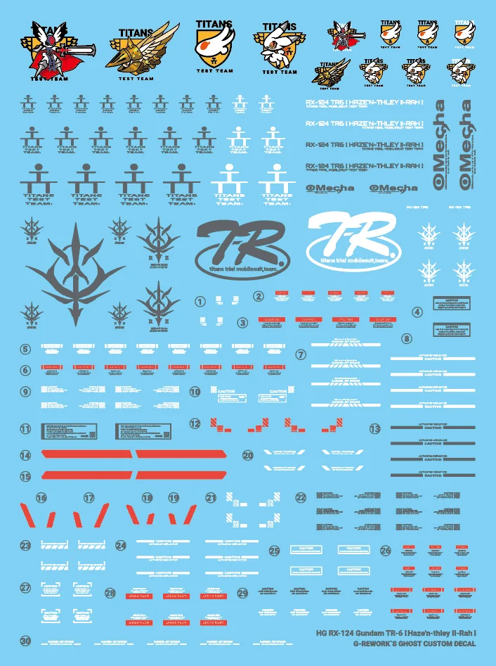 G-rework Decal HGUC PB Gundam TR-6 [Haze'n-Thley II-Rah]