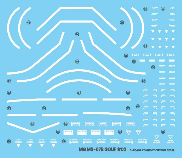 G-rework Decal MG #120 Gouf Ver. 2.0