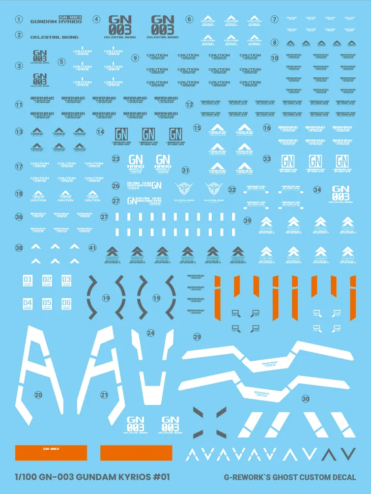 G-rework Decal MG #214 Gundam Kyrios